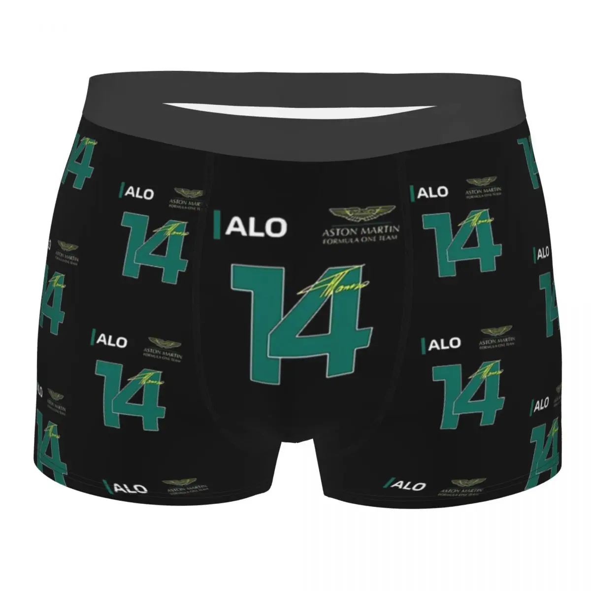 

Fernando Alonso 14 F1 Formula One1 Men's Boxer Briefs Highly Breathable Underwear Top Quality Print Shorts Gift Idea