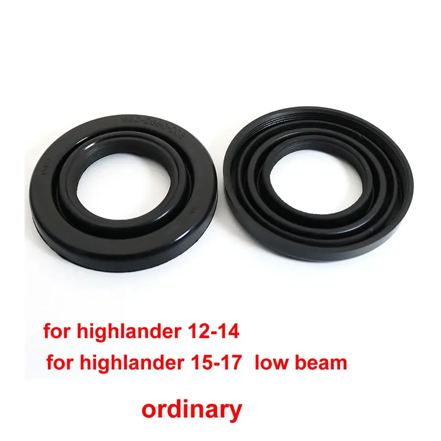 

For Toyota Highlander 12-14 15-17 Low High Beam Light Dust Cover Waterproof Dustproof Headlamp Rubber Seal Headlight Cap 83mm