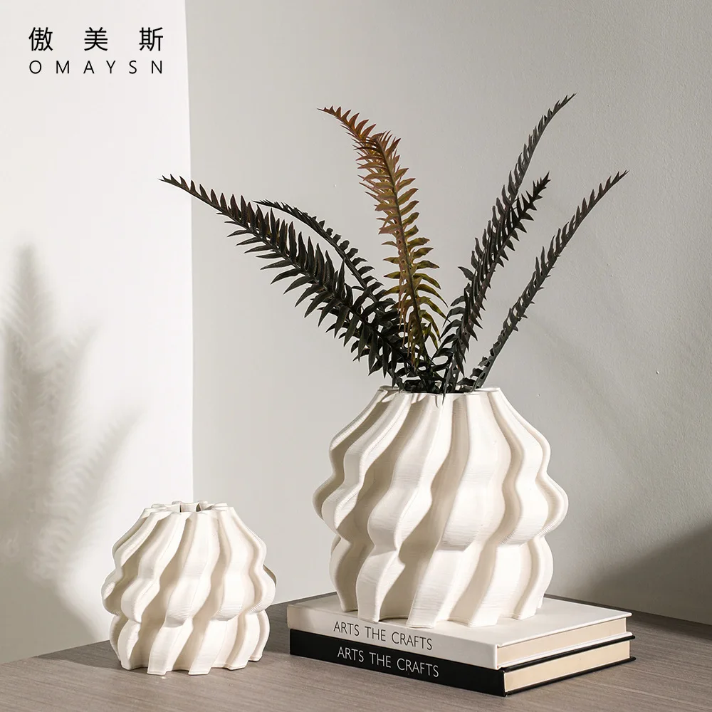 3D printing ceramic vase office crafts modern simple ornament ceramic production