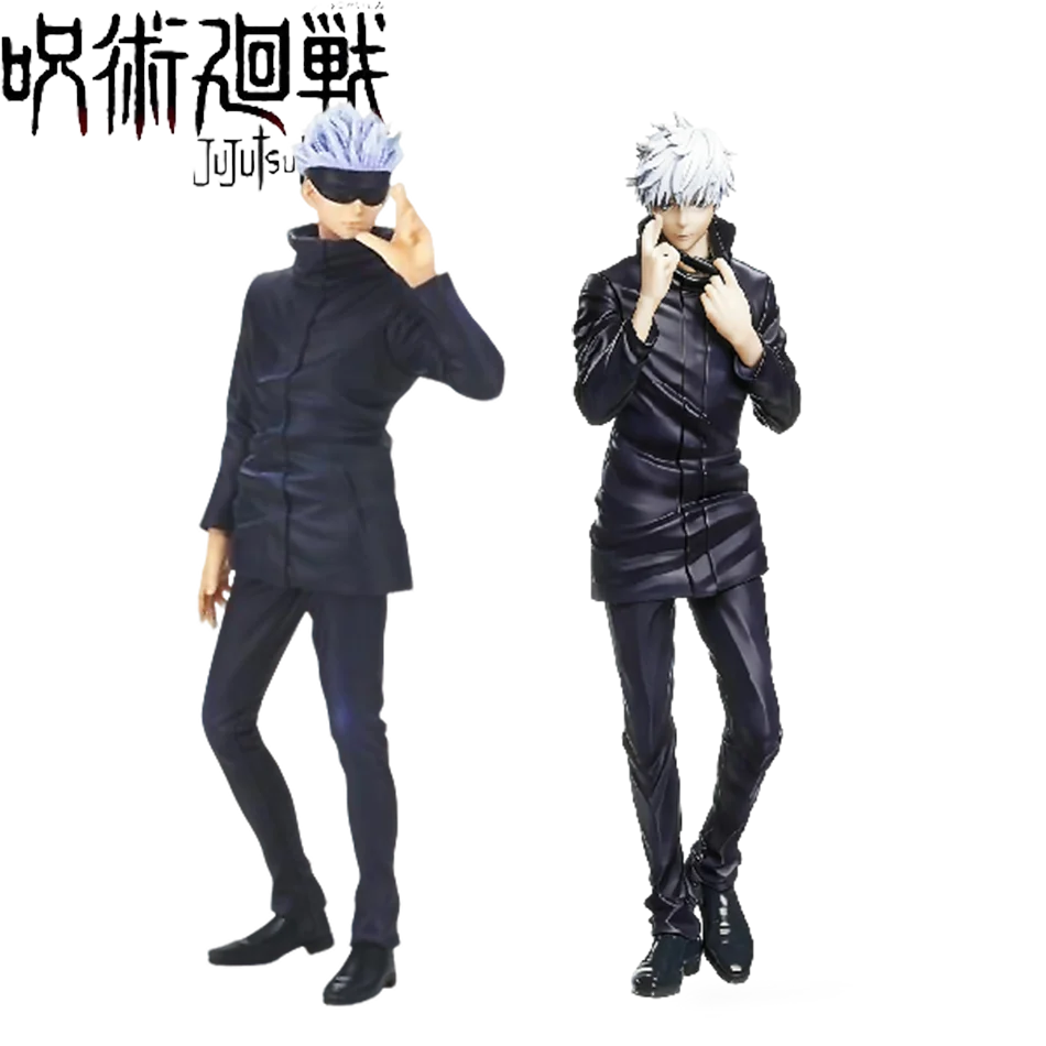 2 tipos de 18cm de Anime japonés Jujutsu Kaisen figura Gojo Satoru figura de acción juguetes en miniatura de PVC estatua coleccionable regalo para niños