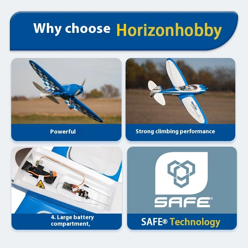 Horizon Model Commander 1,4 m modelvliegtuigen Vaste vleugelafbeelding Echt op afstand bestuurbaar vliegtuig