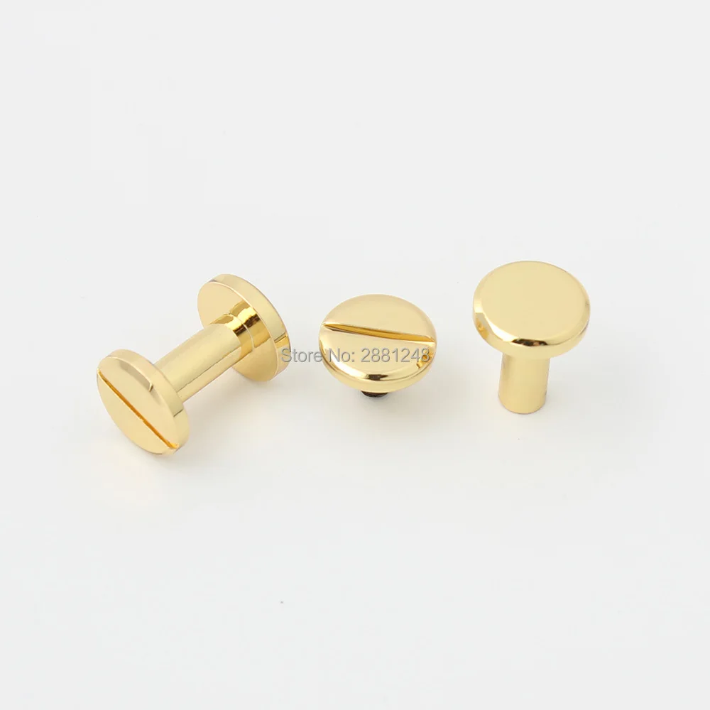 10-30-100pcs 10*10mm copper round flap head stud punk bags hardware rivet studs nail accessories screws nickel purse rivet