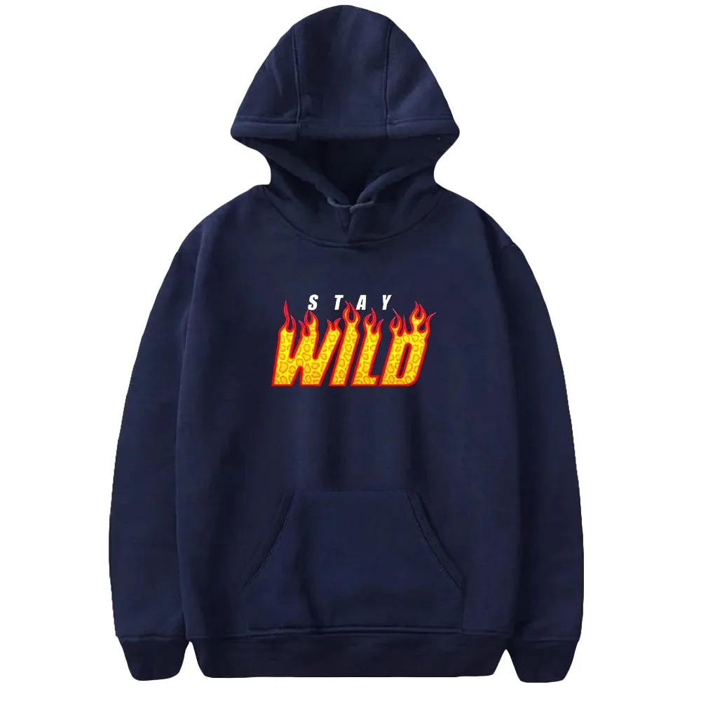Stay Wild hoodies for men and women, clothes with all matches, casual tops