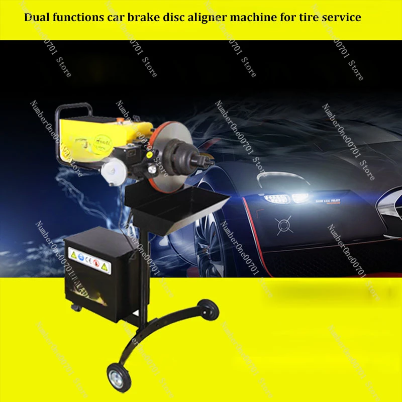 Am-983 Brake Disc Lathe 750W on Car and off-Car Drive speed150rpm Brake Disc Aligner Machine and Accessories