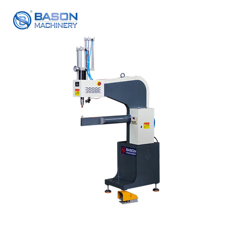 New BSMT HVAC Duct Rivet Free Clinching Machine Pneumatic Riveting Press with Pump for Sheet Metal Duct Flange Easy to Operate