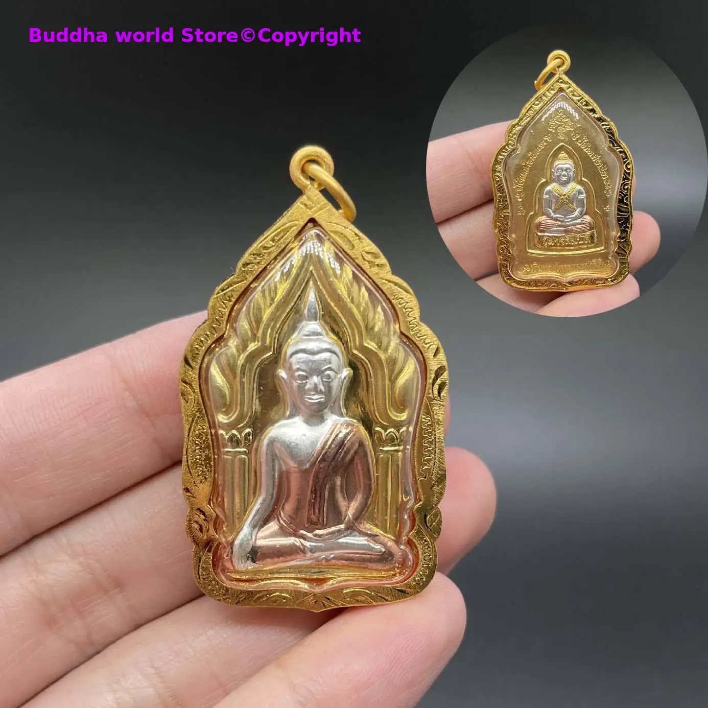 2025 Asia Thailand Royal temple Sakyamuni safety Buddha figure amulet Pendant Effective Amulet Bring good luck Recruit wealth