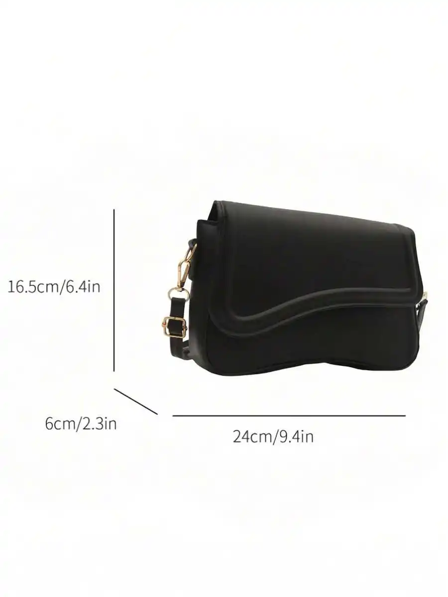 

Lightweight Business Casual Flip-Top Square Shoulder Bag For Women