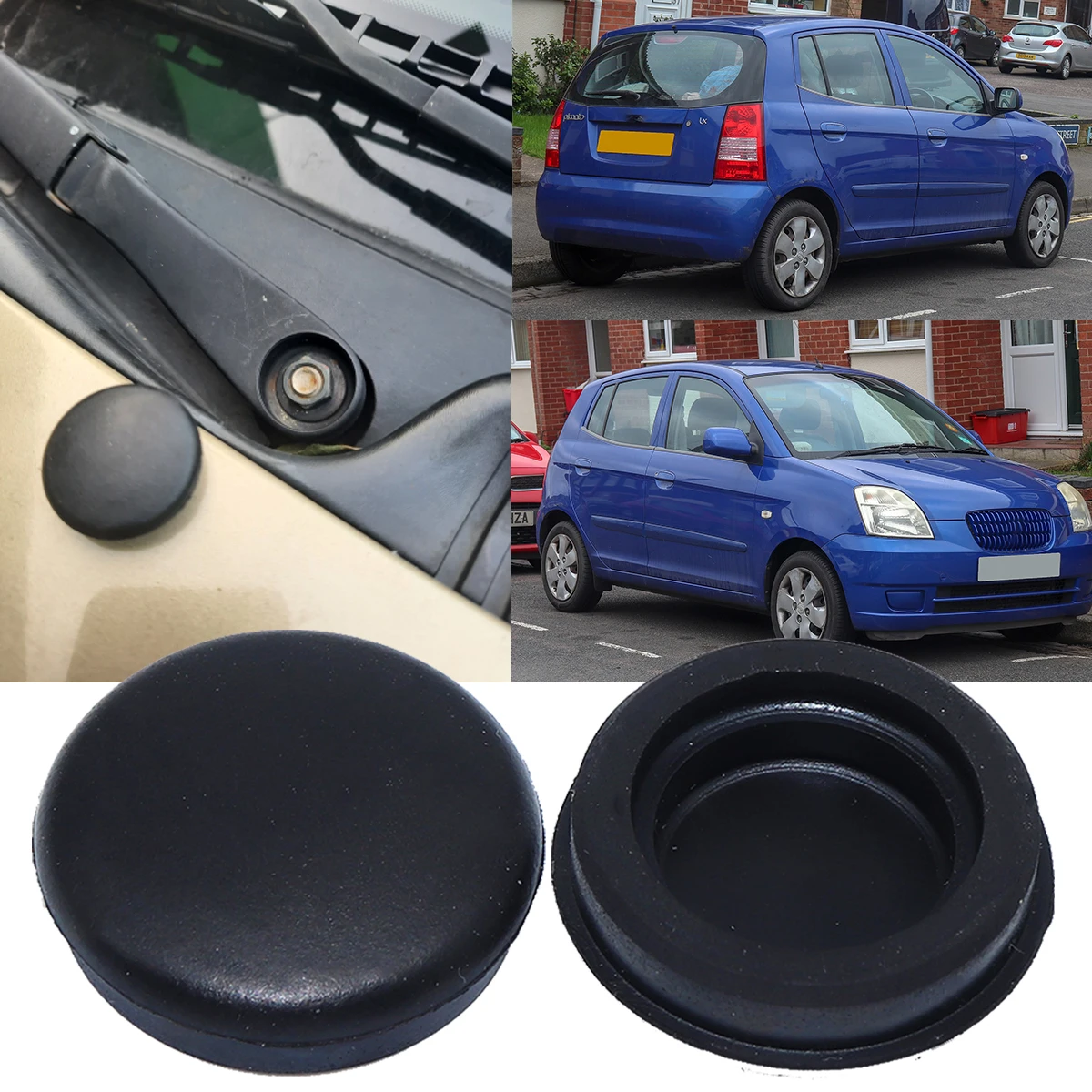 

1X Windshield Arm Cap For Kia Picanto Morning Eko Taxi Suria Front Wiper Nut Cover Bolt Anti-rust Protector Car Replacement Part