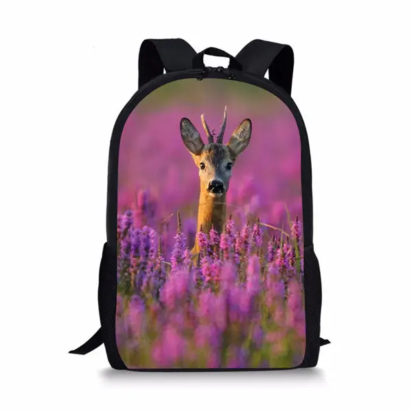 Rucksack mit Fantasy-Wald-Hirsch-Muster, für Studenten, Schultasche, Mädchen, Jungen, Büchertasche, Teenager, täglich, lässig, Rucksäcke, Aufbewahrungsrucksäcke