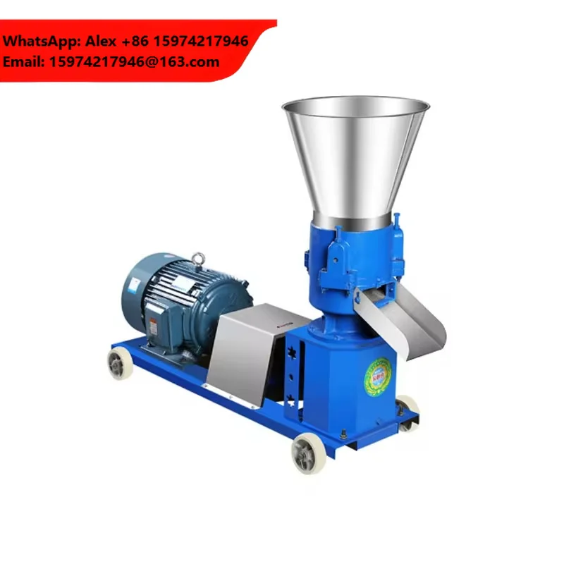 Feed Pellet Mill Poultry Chicken Duck Goose Livestock Fish Shrimp Animal Cattle Horse Sheep Pig Rabbit Pelletising Machine