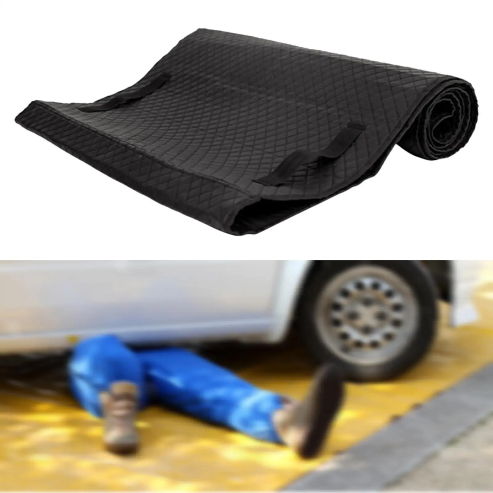 Car Repair Mat Rolling Pad Flooring Rug Foldable Reusable Nonslip Creeper for Warehouse Truck Vehicle Shop Parking