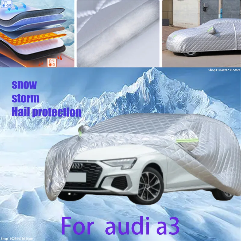 

For audi a3 Outdoor Cotton Thickened Awning For Car Anti Hail Protection Snow Covers Sunshade Waterproof Dustproof