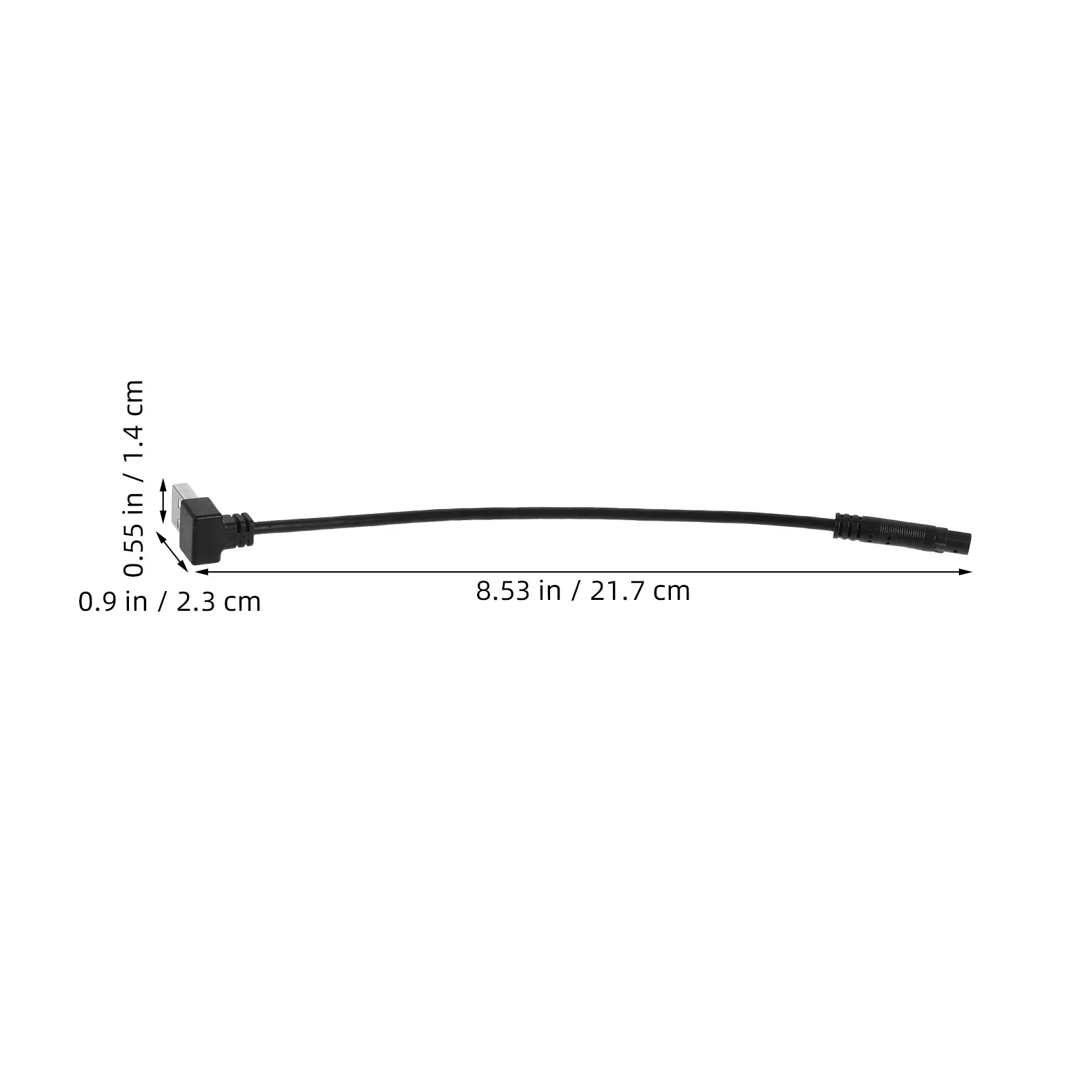 2Pcs Dashcam USB Power Cable Mini USB 5 Pins 8 Inch Low Voltage Protection Car Dash Cam Cord Adapter Wire Installation Use