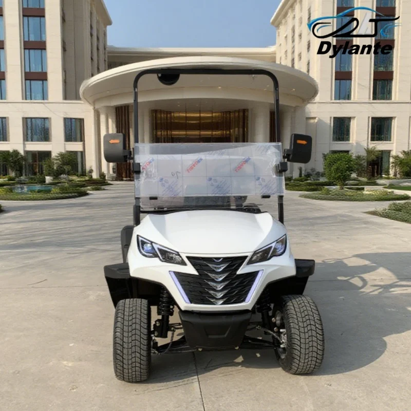 ODM أحدث تصميم متقدم 72 فولت بطاريات الليثيوم والرصاص الحمضية 2 مقاعد عربة جولف كهربائية لرحلة الجولف الركاب والبضائع