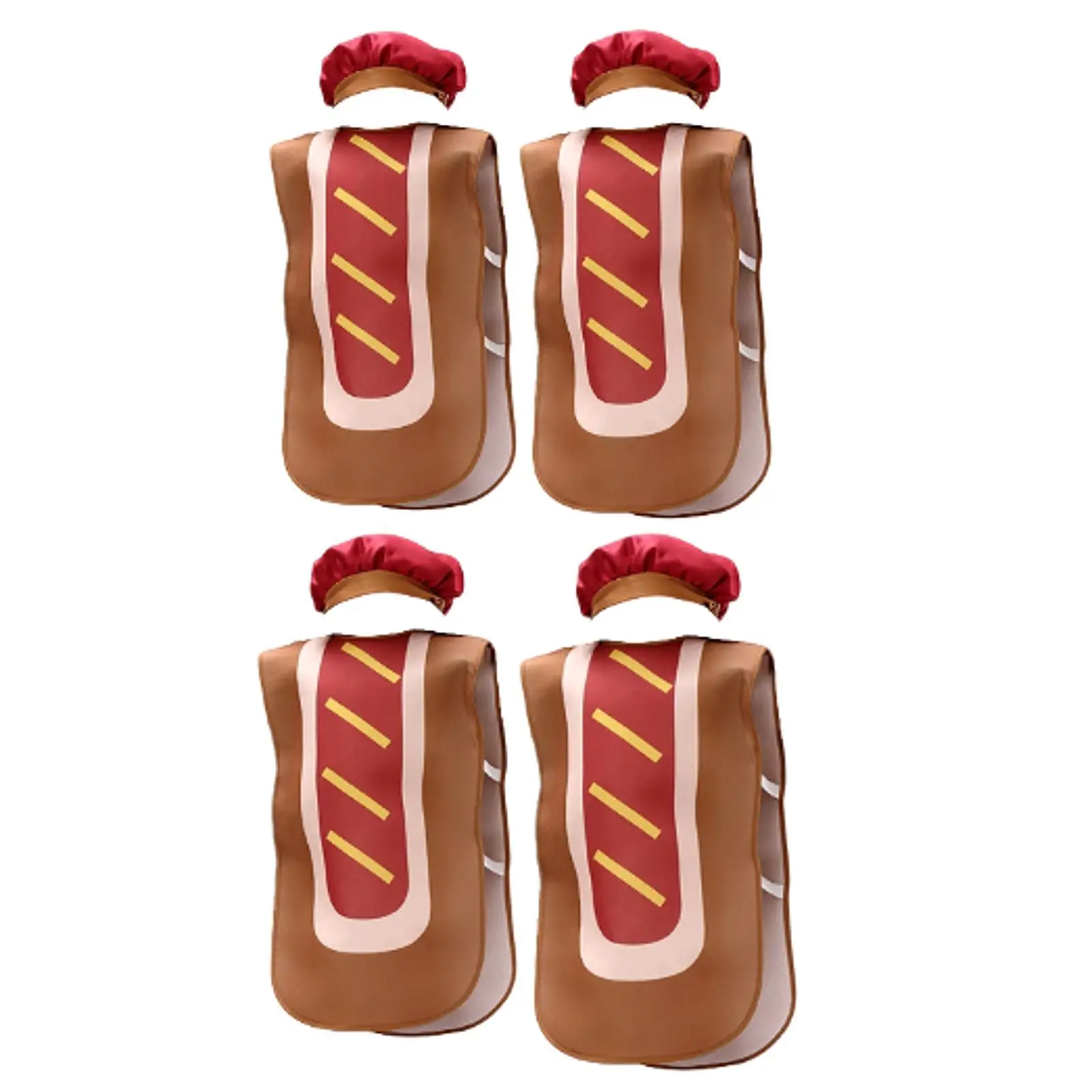 Hot Dog Costume for Kids Portable Cartoon Roles Play Jumpsuit Boys Girls