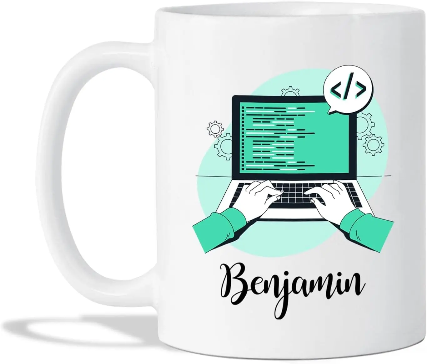 Programmer Mug Cup Gifts, Personalized Name Programming Coffee Cup Gifts For Men Coder, Funny Programmer Mug Gift, Customized Pr