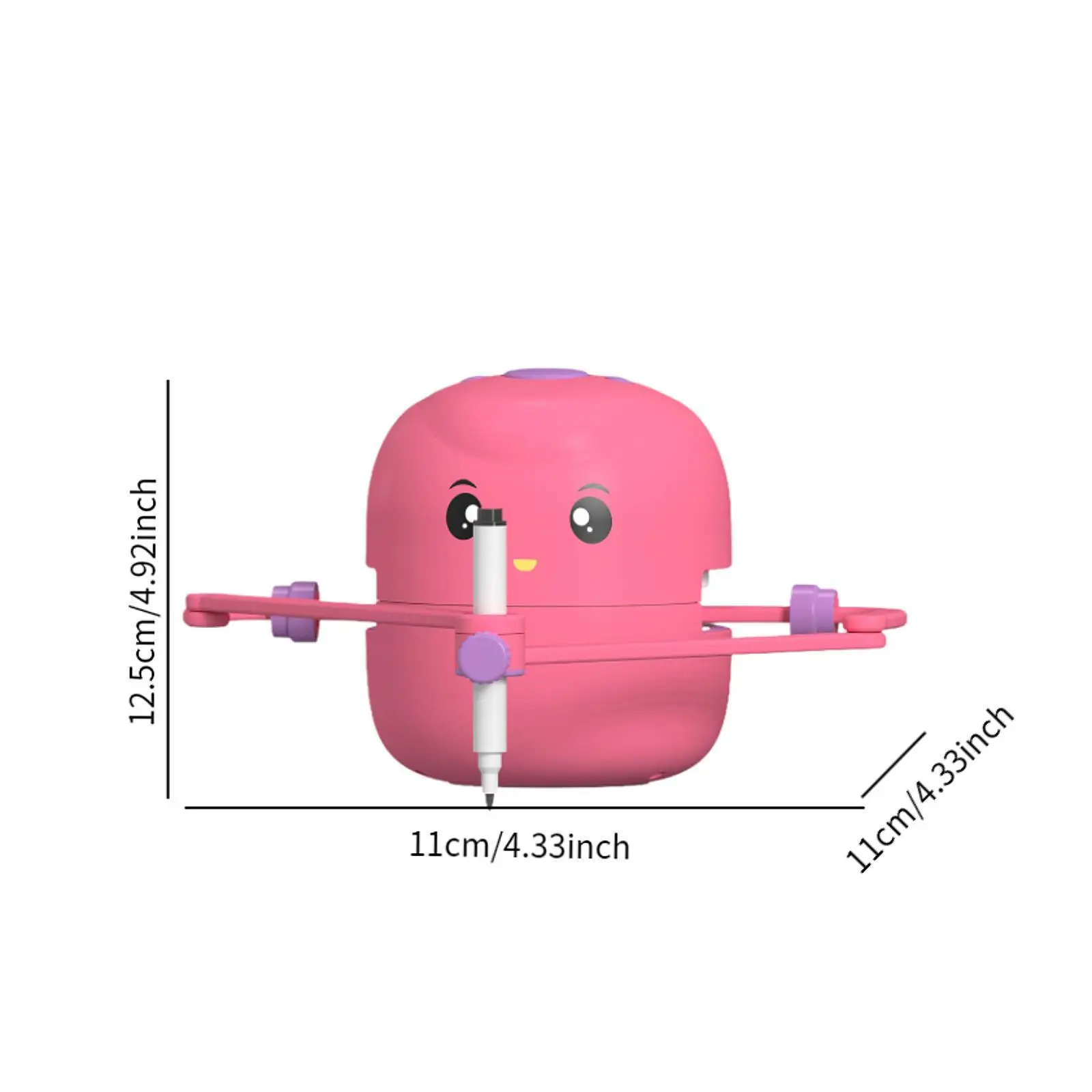 Robot da disegno per bambini Gioco prescolare leggero Giocattolo di apprendimento interattivo Montessori creativo per bambini Ragazzi Ragazze Regalo di compleanno