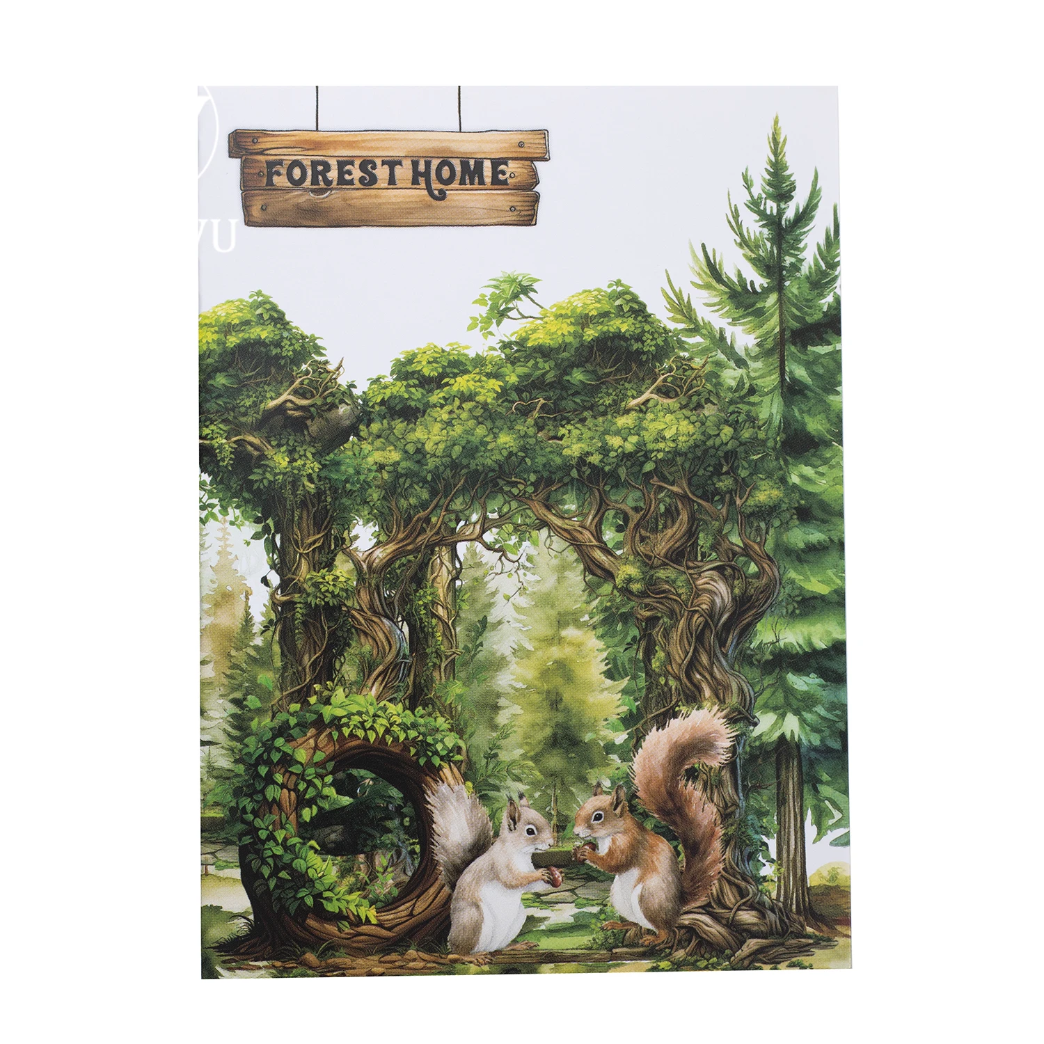 Jianwu Forest Home Serie Vintage Plantaardig Dierlijk Materiaal Collage Huisdierensticker Creatief Diy Journal Scrapbooking Briefpapier