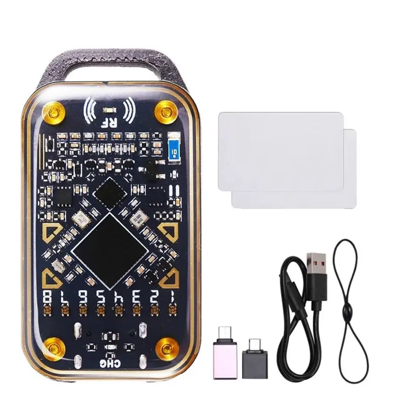 [NEW A09R!】 Chameleon Ultra RFID Smart Chip Reader Smart Card Emulator NFC Duplicator+2XUID Card 125Khz 13.56Mhz ID IC Card Deco