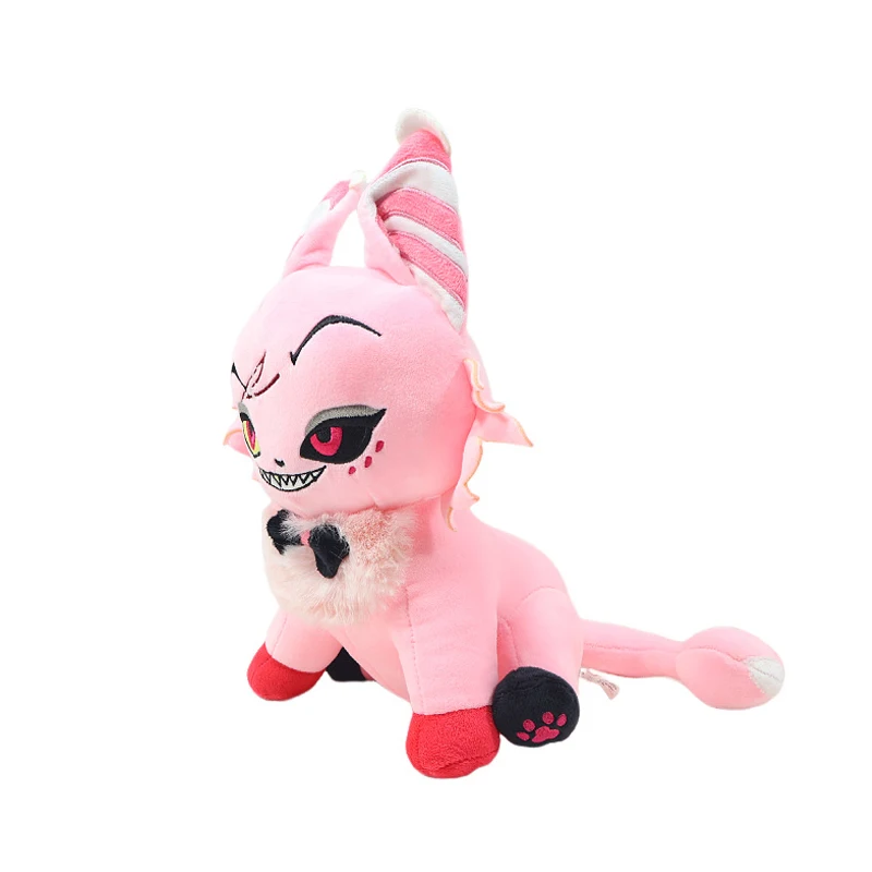 25cm Angel Meow Hell Cat Style Lucifer Morningstar / Alastor / Husk Plush Toys Cosplay Anime Animation Hotel Hazbin Plushie Doll - view 6