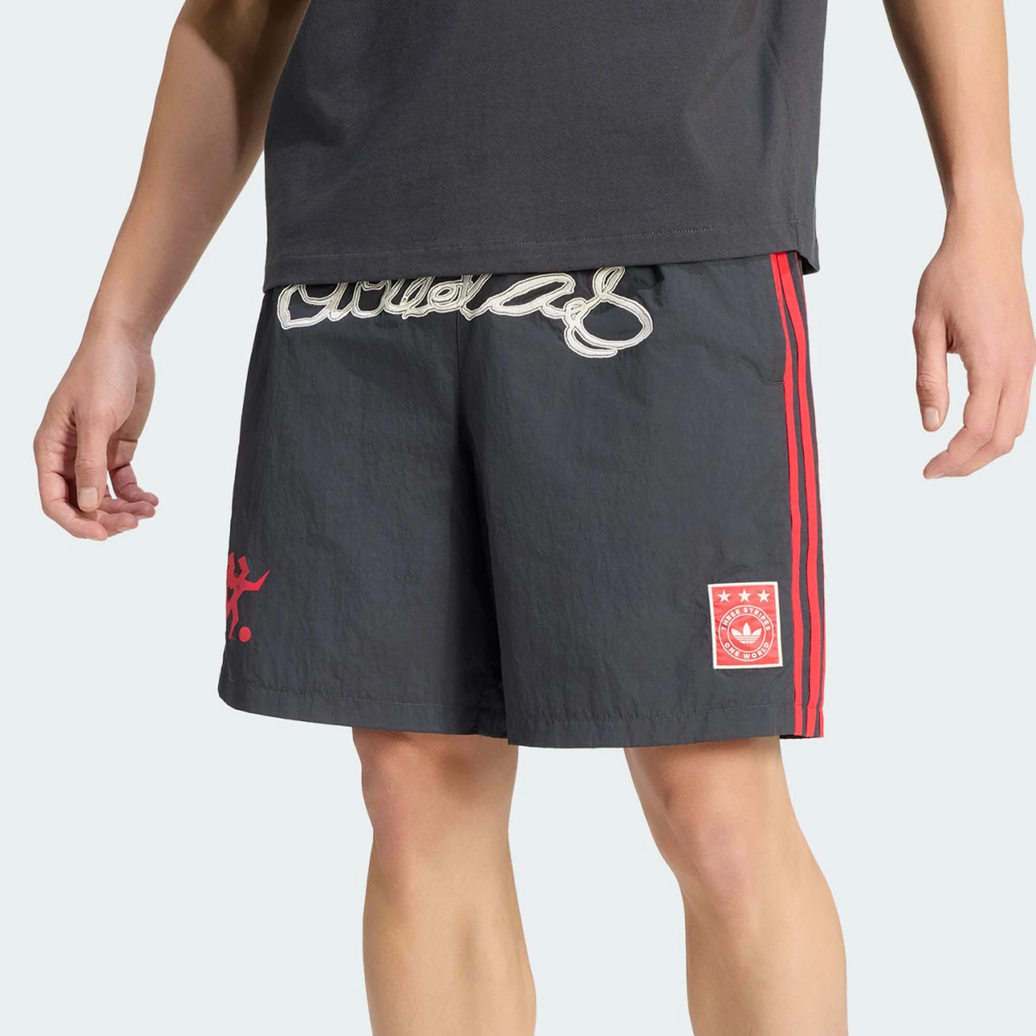 

Adidas Authentic Three Leaves Men's Casual Print Loose Sports Shorts KU9256