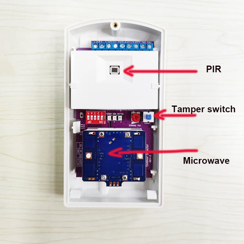 Imagem -05 - Sensor de Movimento Pir Microondas Impermeável com Fio Pet Friendly Detector Dual Tech ao ar Livre para Proteção Home Security mw Infravermelho