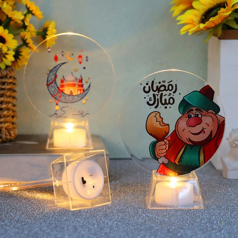 Elderly LED Lamp With Base Holiday Decorative Lamp LED Electronic Candle Ornament Props Durable ,A