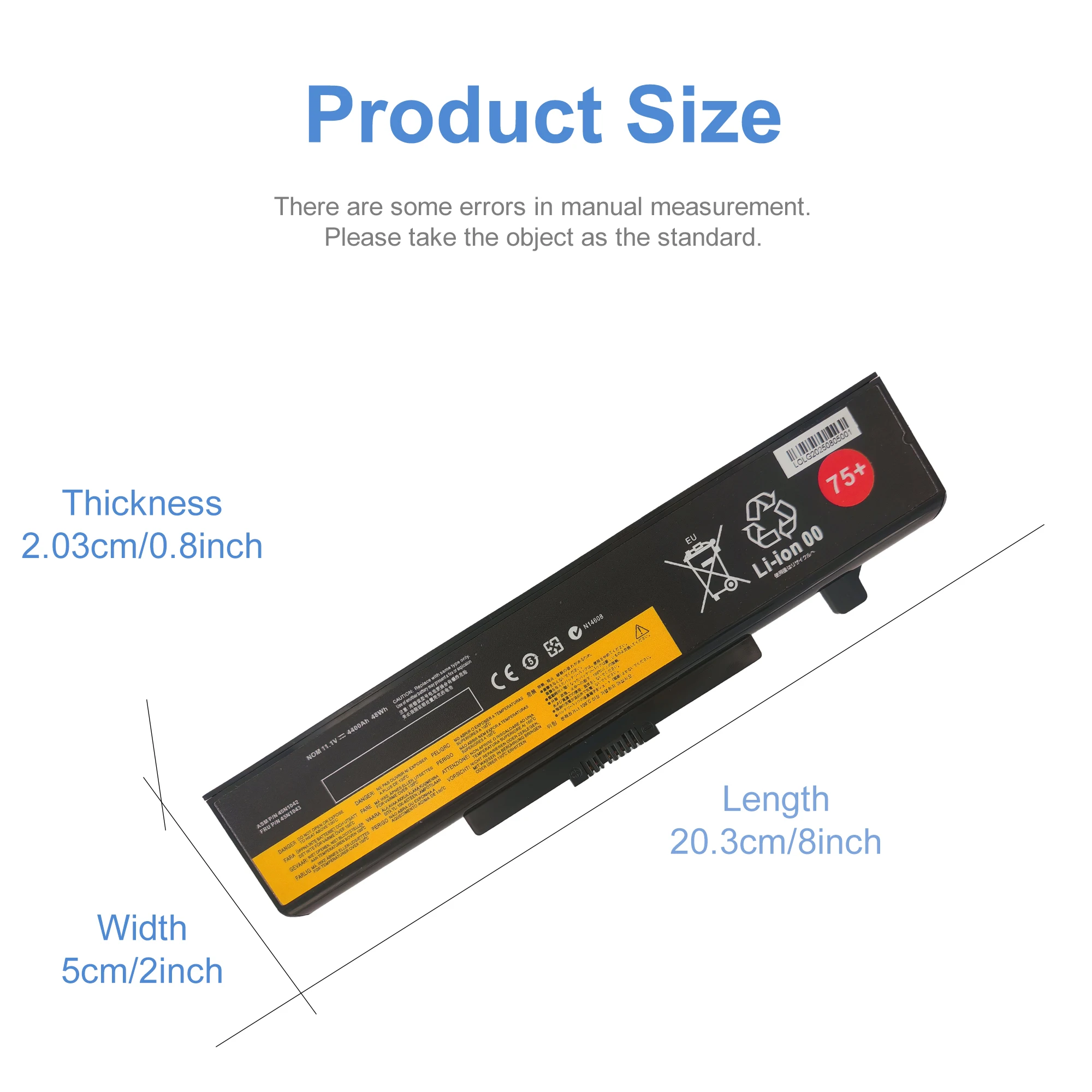 45N1042 75+ Laptop Battery For Lenovo ThinkPad Edge V580c E430C E430 V480u V480s E49G M490 Y485 Z480 K49A G480 Series
