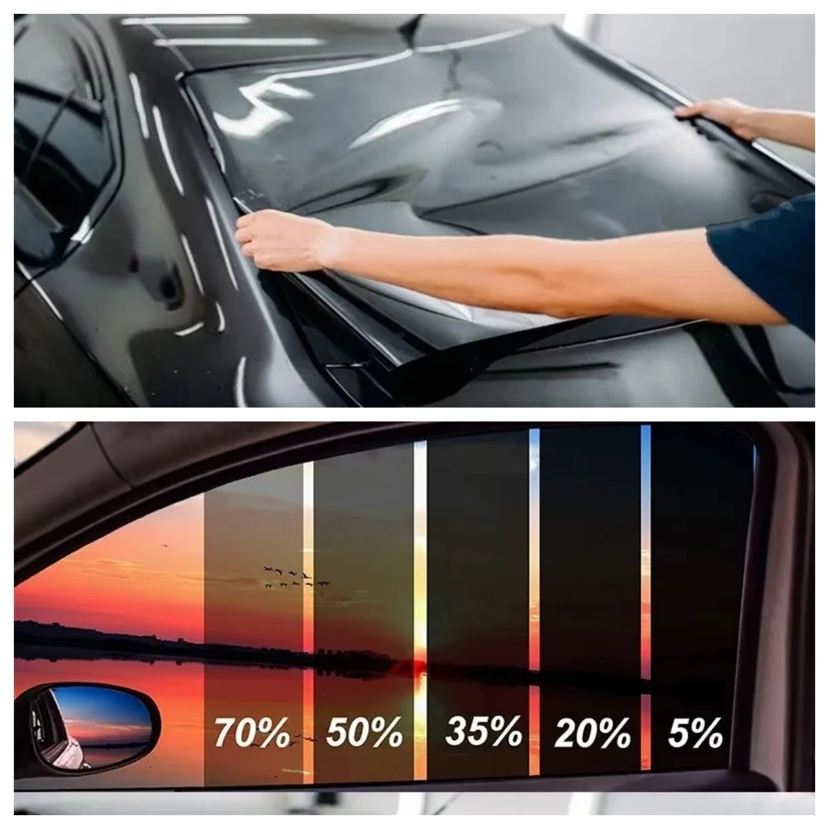 

Universal Window Tint Film Car Glass Sticker Sun Shade Film Summer UVProtctor Car Stick Universal stickers