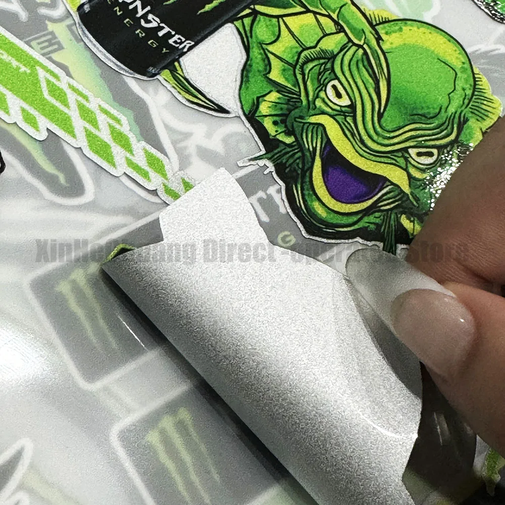 Motorcycle Modification Stickers Monster Energy Ghost Claw Beverage Decals Car Trunk Helmet Waterproof Reflective Stickers