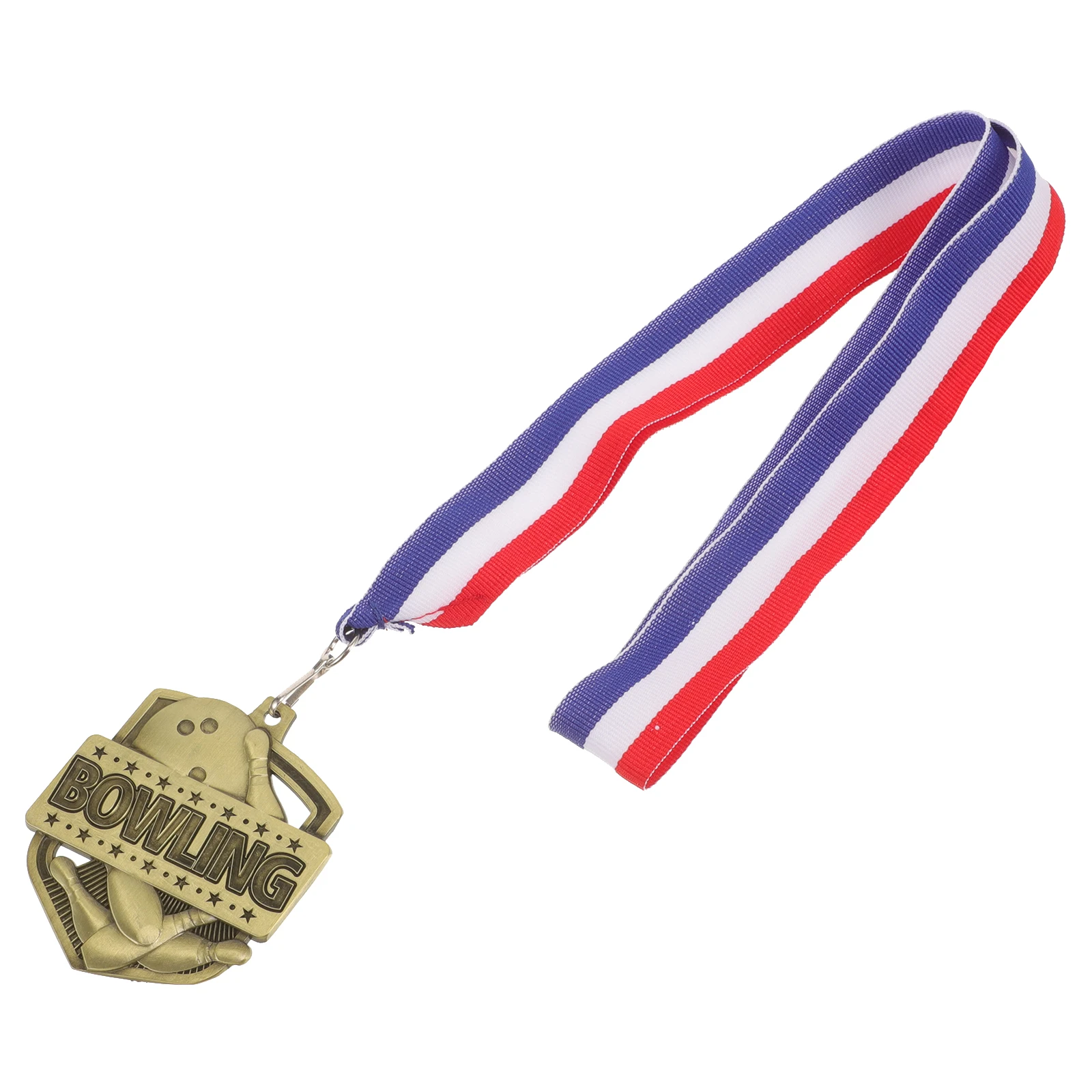 

Creative Bowling Medal Bronze Award Trophy Sports Competition Party Game Prize Delicate Metal Decoration Accessory