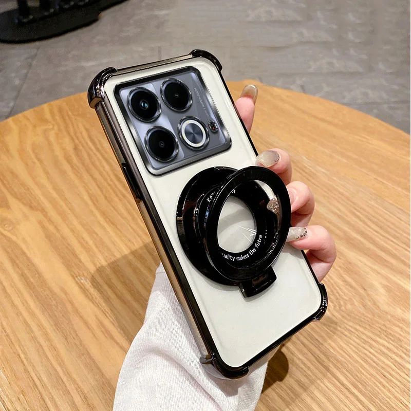 For Xiaomi 14T Pro Luxury Shockproof Magnetic Bracket for Magsafe Case for Funda Xiaomi 14T Pro 14 T 14TPro With Holder Cover