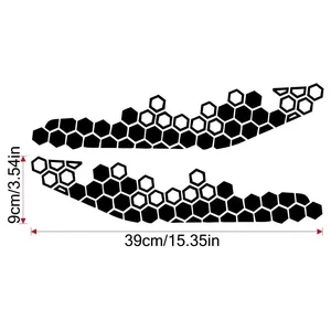 Waben -Motorrad -Abziehbilder, reflektierende Klebstoffe, dekoratives Klebstoff mehrfarbig, Moto -Stoßfängerverzierung, Modifikationszubehör 10 Hauptaufkleber aus dem Verkauf von Waben - №4