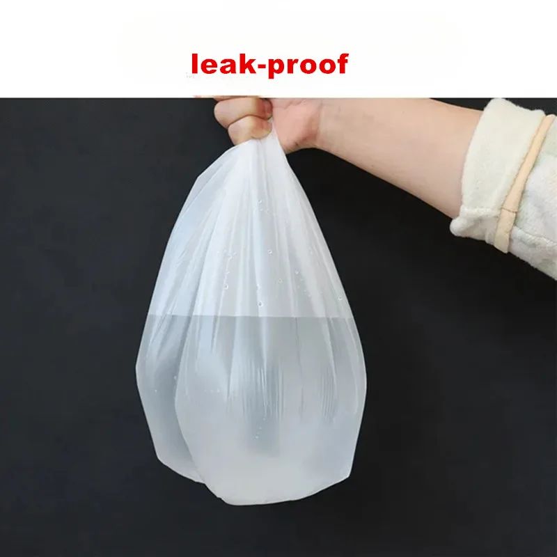 100 pcs Thickened Starch Degradable Trash BagsBiodegradable Garbage Bag Point-off Cleaning Waste Bag Plastic Bag Trash Pouch