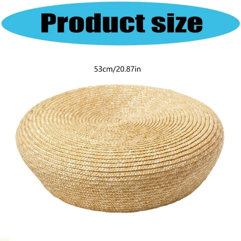 15YC Baskenmütze aus Weizenstroh, leicht, 300 g, kompakt, unverzichtbares Reisezubehör – Detail 6