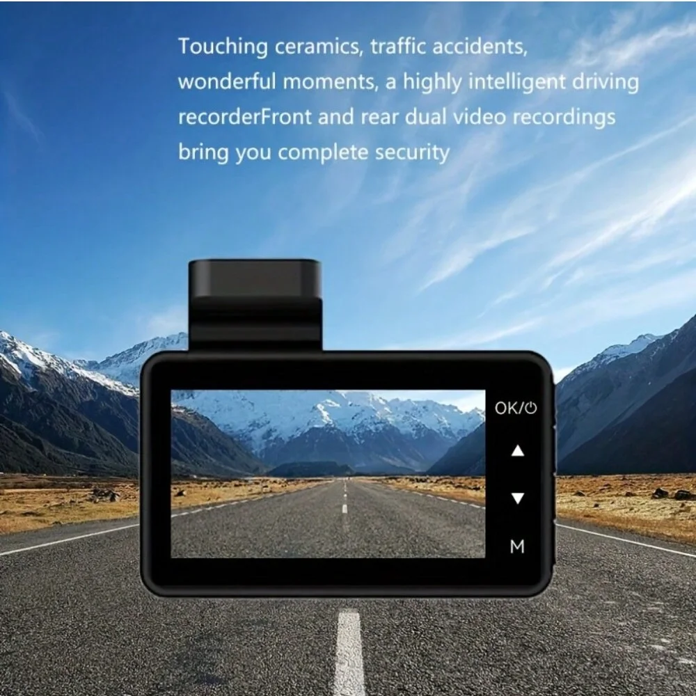 ​ ​ Trendiger Auto-Fahrrekorder – 1080P HD 3-Zoll-Bildschirm, einzelnes Aufnahmegerät ​ ​