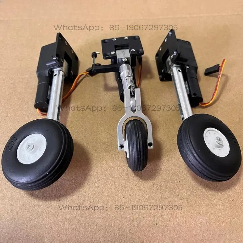 

Plane Models Parts Height 111mm Retractable Landing Gear with Wheels for Hobby Airplane Aircraft DIY