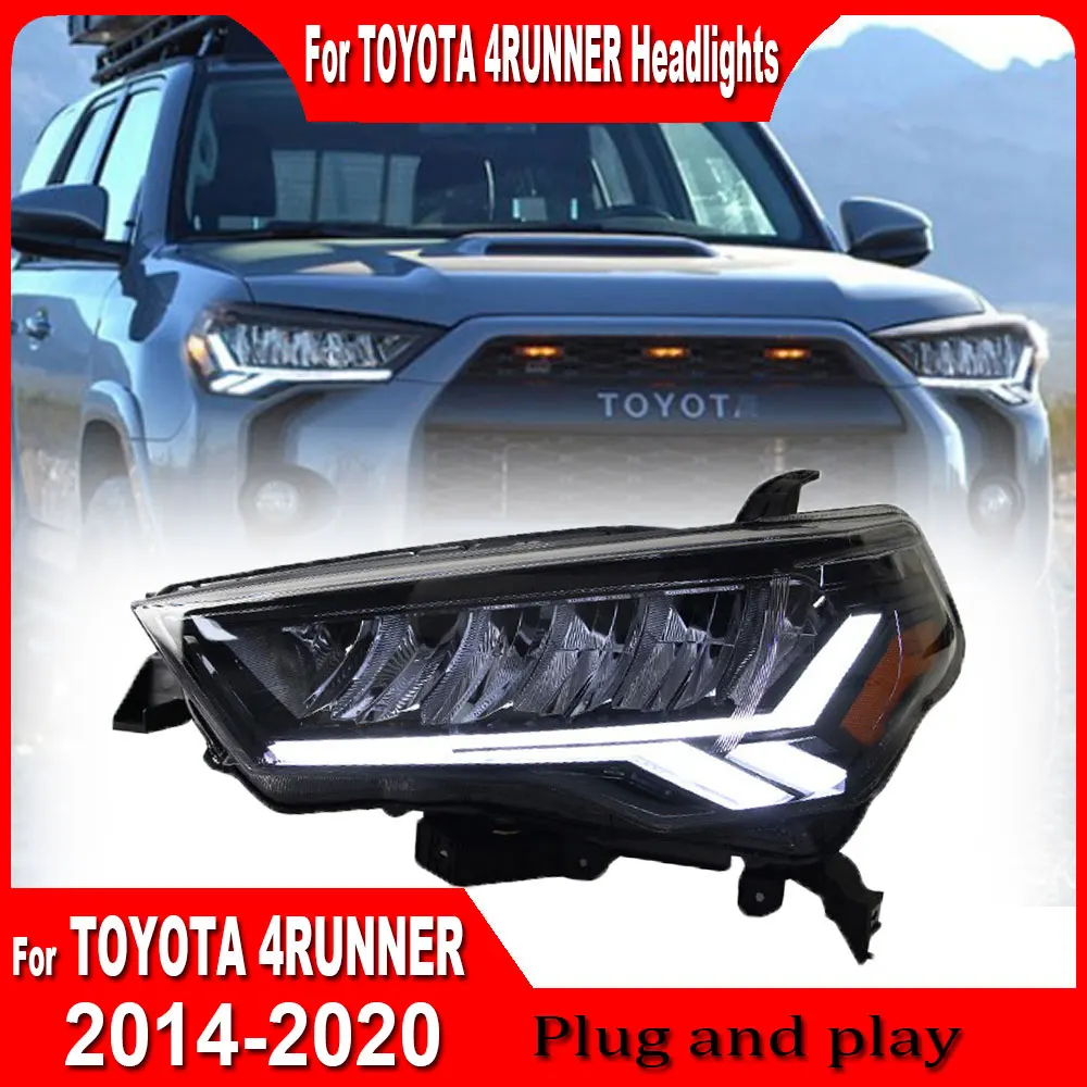 

Car HeadLamp for TOYOTA 4 Runner Headlights 2014-2021 4Runner LED Headlight DRL Dynamic Signal Projector lens auto Accessories