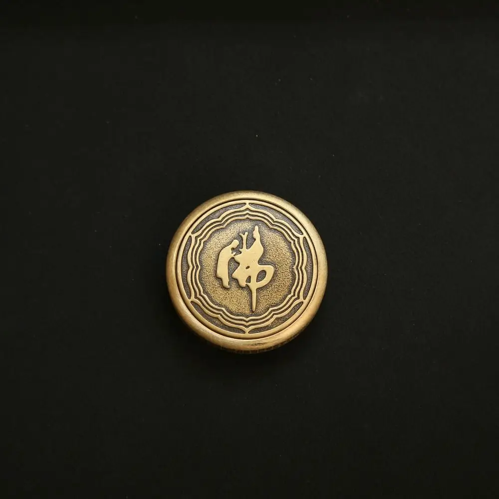 Zen Buddha Fidget Spinner Metal Material Desk Fingertip Spinner Rotating Device Hand Spinner Rotating Gyroscope Adult Children