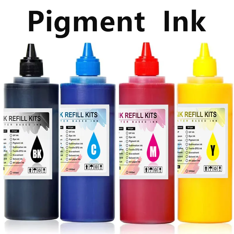 

500ML/Bottle For Epson Refill Ink Pigment Ink For Epson C17590 C20590 M21000 C20600 C20750 C21000 Printer Refill Ink Kit