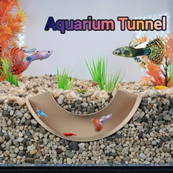 aquarium cave U-Shaped Tunnel for Aquariums Fish tank decoration