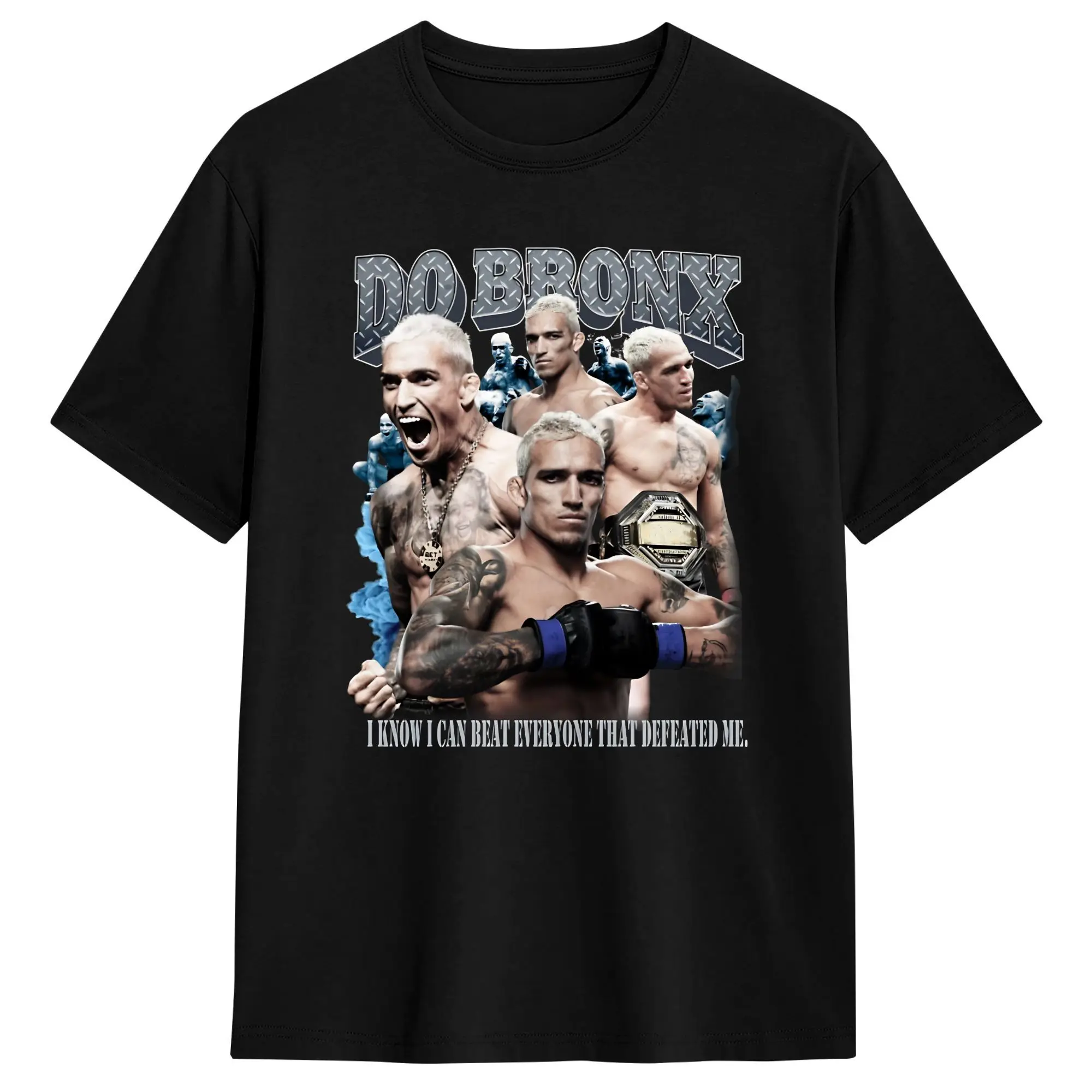 

Harajuku T-Shirt Beach Charles Oliveira Do Bronx Vintage Poster Leisure T Shirts Cotton Tshirt for Men's Y2K Short Sleeve Tees