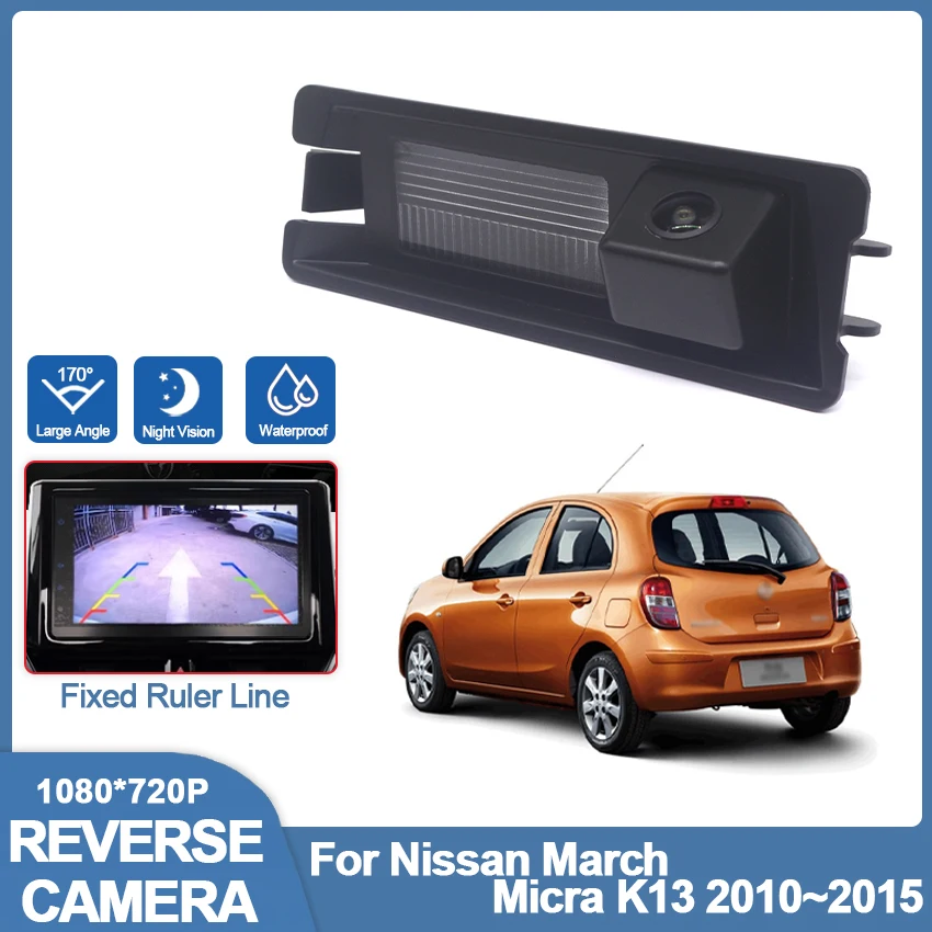 

HD Night Vision,Waterproof Backup Rear View camera For Nissan March Micra K13 2010 2011 2012 2013 2014 2015 license plate camera