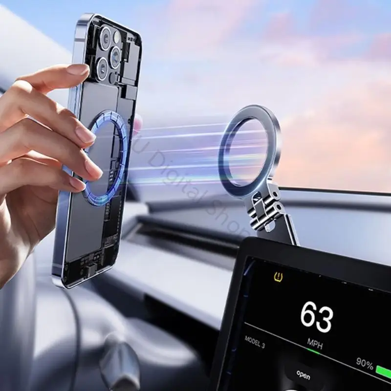 96BA Kfz-Telefonhalter mit leistungsstarker Magnetbasis und flexibler Drehung – Detail 10