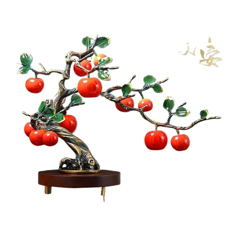 

Four Seasons Ping An Apple Tree Entry Entrance Decoration Ornament Living Room Wedding Gifts New House Housewarming New Home Gif