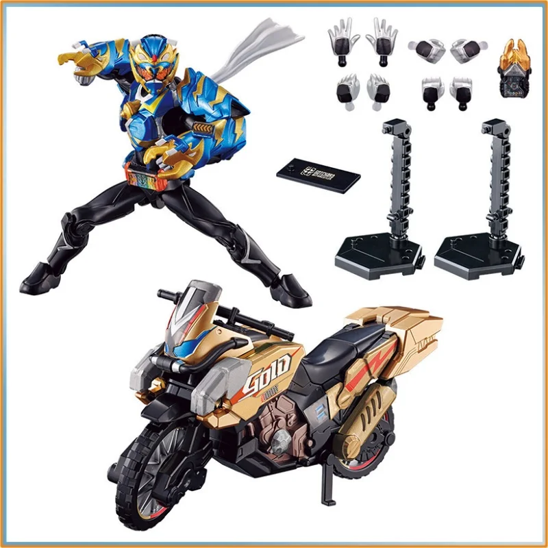

(В наличии) Оригинальный Bandai Kamen Rider Gotchard Souchaku Henshin 3 - Ant Wrestler & Gold Dash Bike Set Фигурка Игрушка в подарок