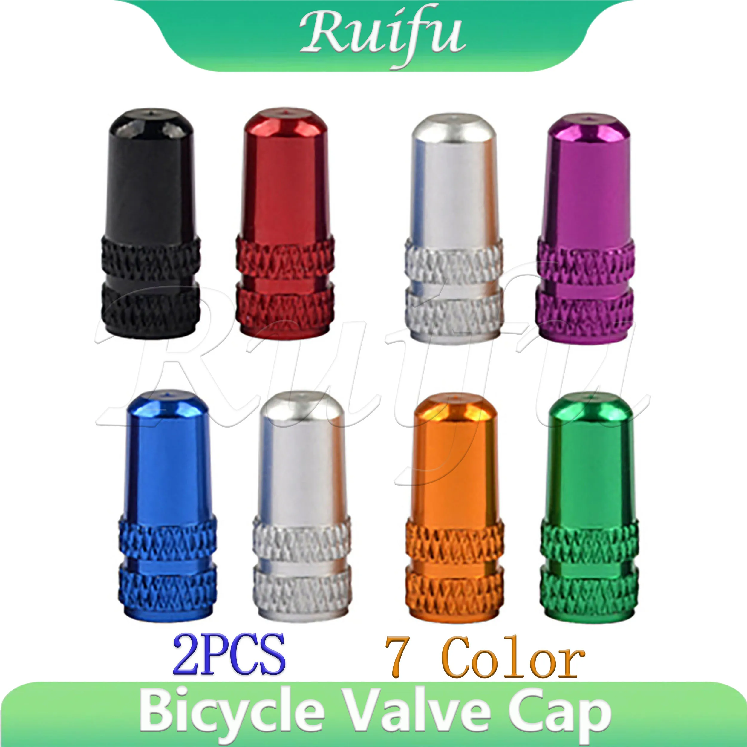 

Ruifu 2PCS Bicycle Valve Cap Aluminum Alloy Presta/Schrader Road Mountain Bike Tire Valve Cap Dust Protection Cover Bicycle