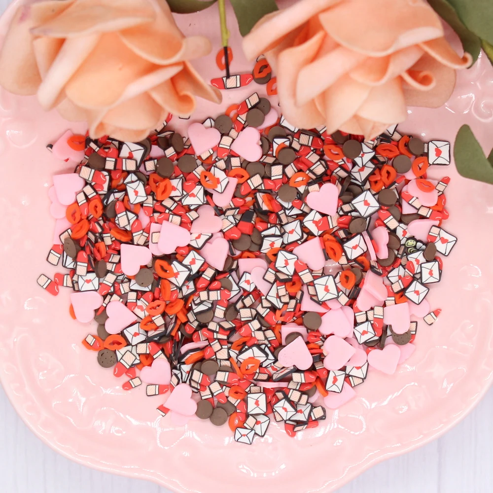 KSCRAFT Valentine Happy Mail Sequins Mixes for DIY Shaker Card Making Craft Color Collection