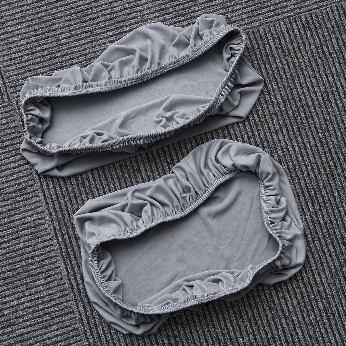 

2Pcs Chair Seat Covers Rhombic Lattice Jacquard Protector Anti Slip Reusable Square Cushion Cases Sitting Pad Cover