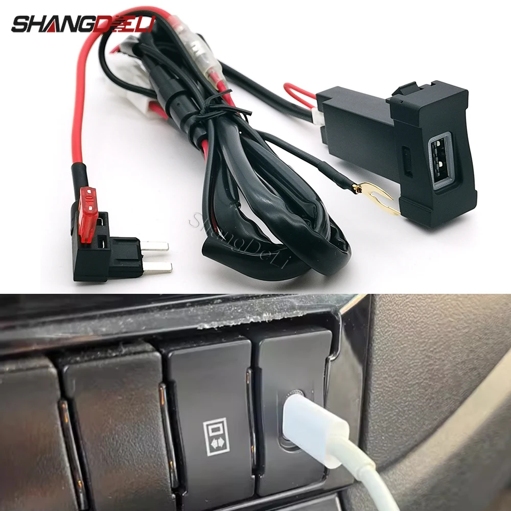 

12V/24V Modified Car Charger QC3.0 USB Socket Interface Phone Charger Adapter For Iveco Daily Accessories